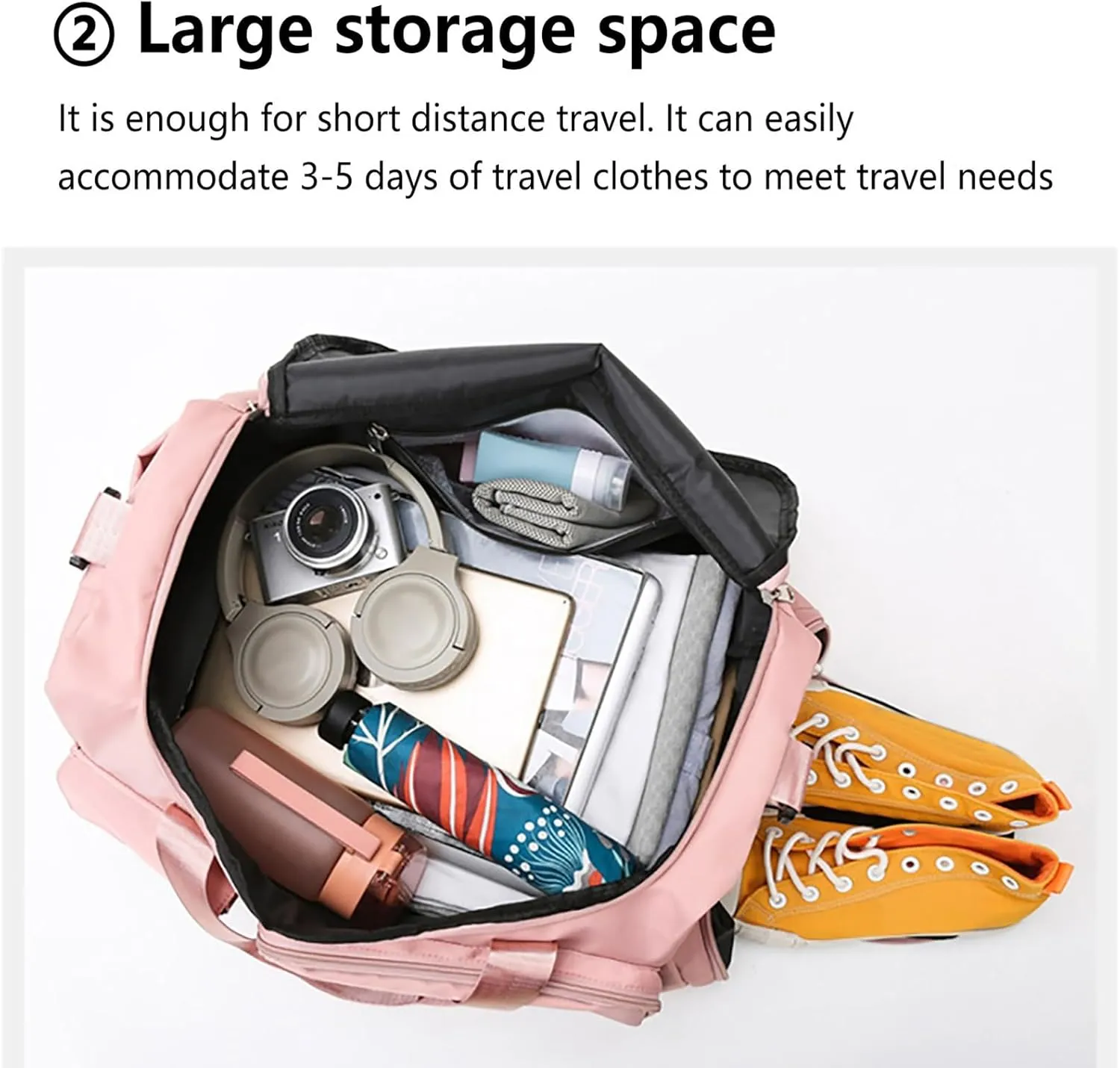 Women Gym Bag with Shoes Compartment,28L Travel Duffel Bags,Weekender Bag for Workout Sports Yoga Travel