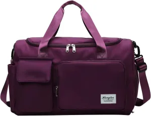 Women Gym Bag with Shoes Compartment,28L Travel Duffel Bags,Weekender Bag for Workout Sports Yoga Travel