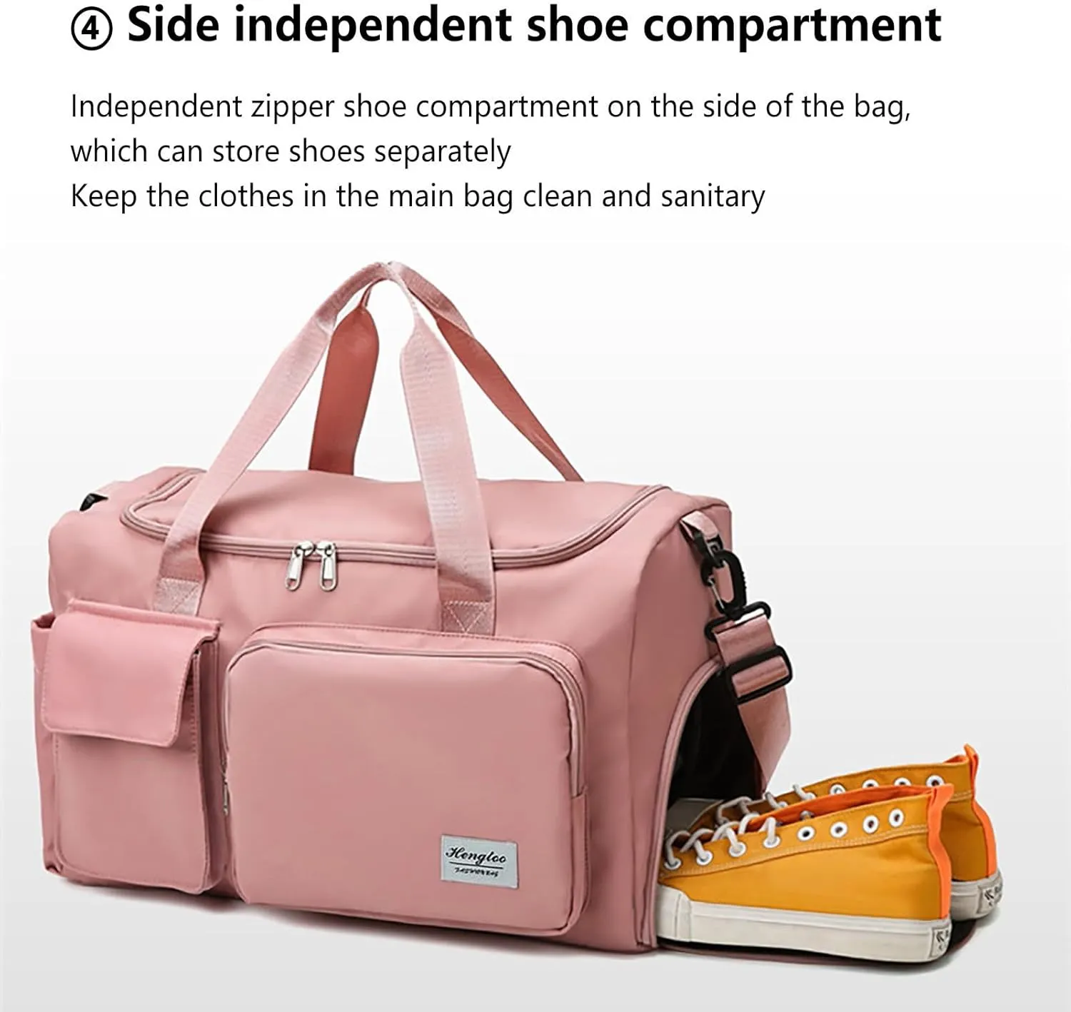 Women Gym Bag with Shoes Compartment,28L Travel Duffel Bags,Weekender Bag for Workout Sports Yoga Travel
