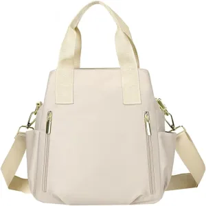 Women Large Canvas Tote Bags Nylon Multi Compartment Top-handle Handbags Waterproof Crossbogy Bags Totes Purse