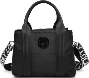 Women Men Universal Nylon Tote Bag Plain Shoulder Bag Crossbody Bag Work Gift Travel Daily Travel