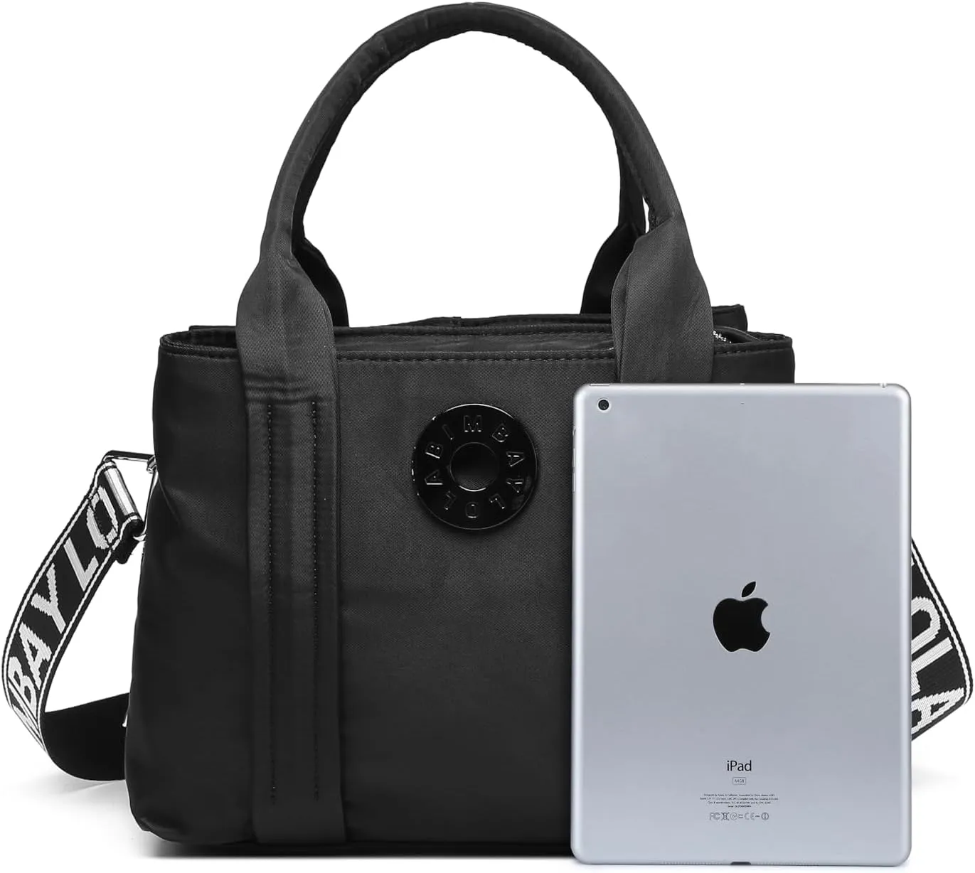 Women Men Universal Nylon Tote Bag Plain Shoulder Bag Crossbody Bag Work Gift Travel Daily Travel