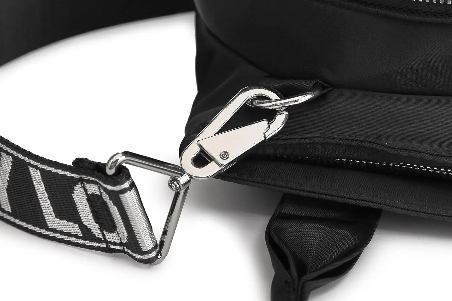 Women Men Universal Nylon Tote Bag Plain Shoulder Bag Crossbody Bag Work Gift Travel Daily Travel