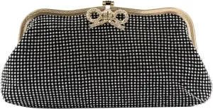 Women Rhinestone Evening Bag Bling Crystals Clutch Bag Bridal Wedding Purse Shoulder Bag With Chain Sparkling Handbag