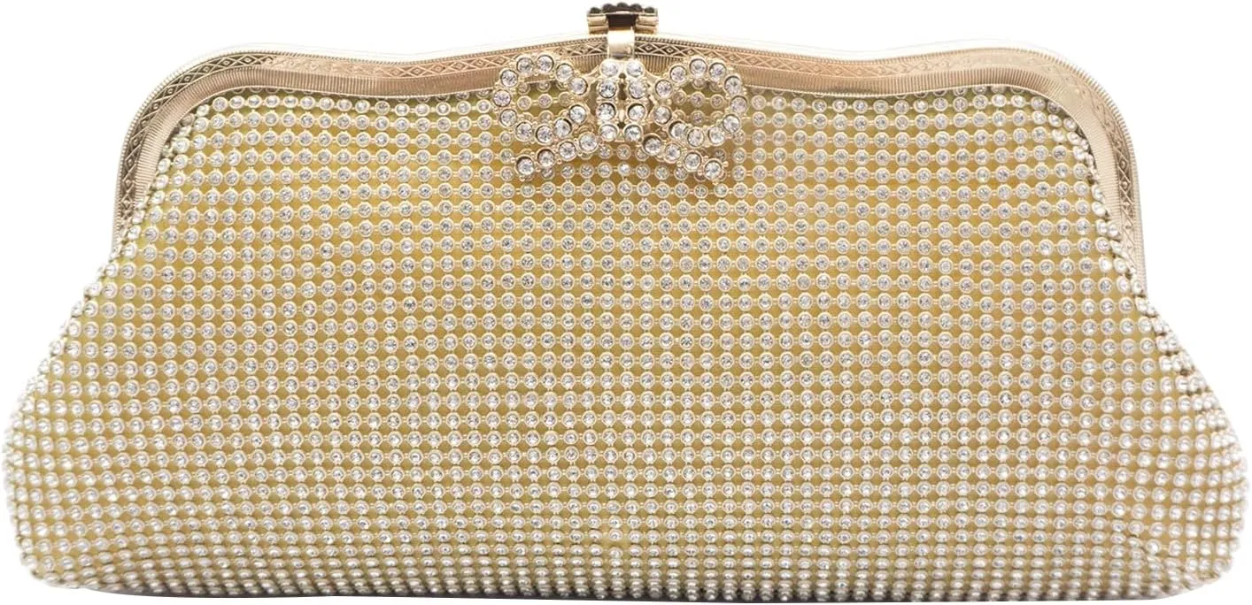 Women Rhinestone Evening Bag Bling Crystals Clutch Bag Bridal Wedding Purse Shoulder Bag With Chain Sparkling Handbag