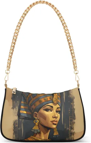 Women Shoulder Bag Egypt Queen Portrait Lightweight Clutch Handbags Casual Tote Handbags
