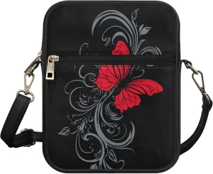 Women Small Crossbody Bags Trendy Messenger Bag Phone Purses Leather Shoulder Bag Multi Pocket Handbags