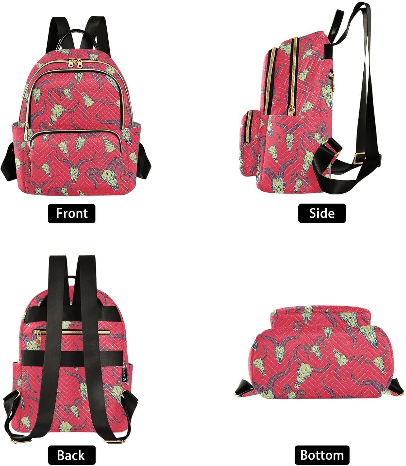 Women's Backpack Animal Stock Skulls Purse Fashion Ladies Shoulder Bag Casual College Travel Backpacks Bag Small