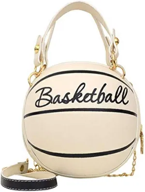 Women's Crossbody Bag Handle Tote Messenger Shoulder Bags Ball Shape PU Leather Round Handbags for Women