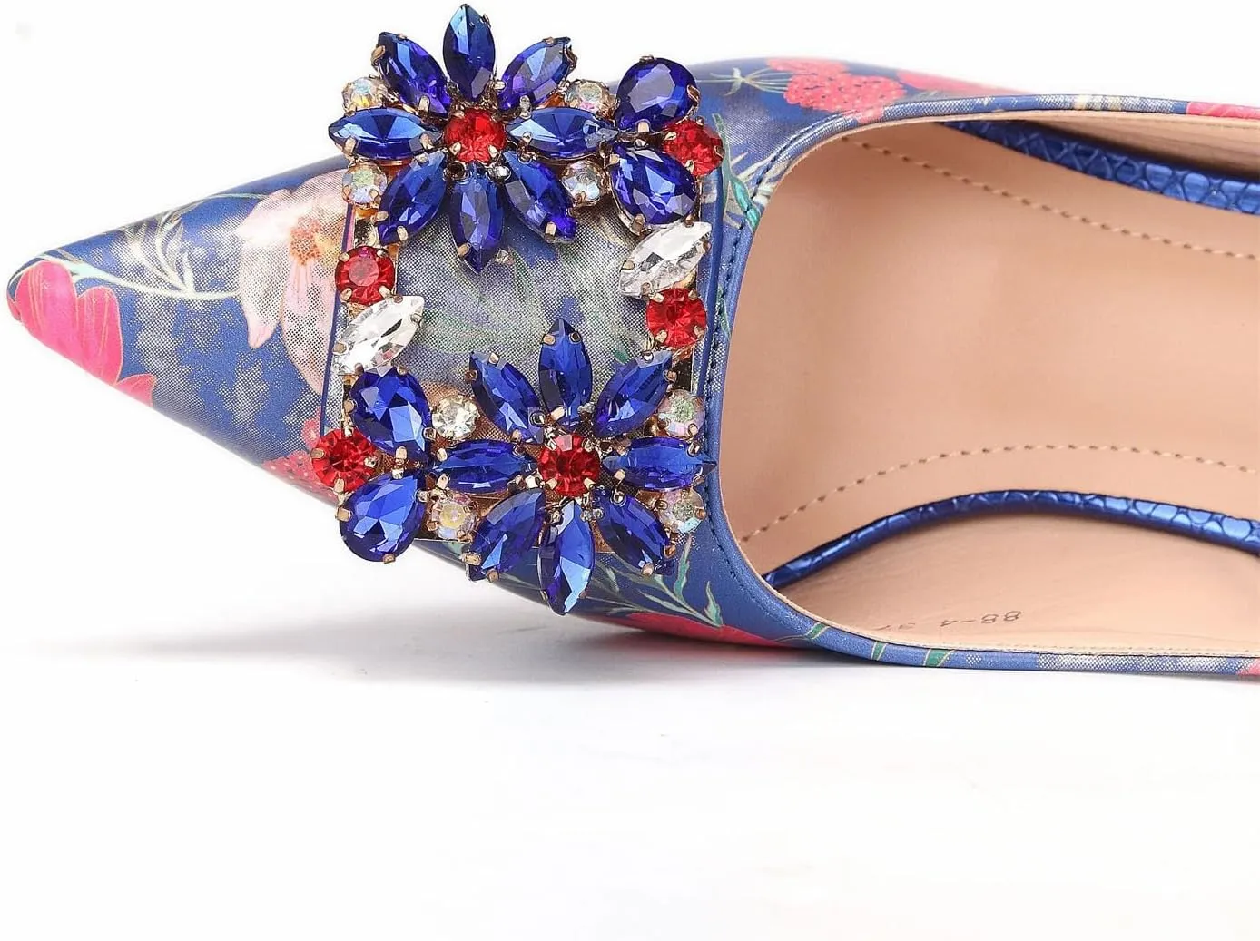 Women’s Designer Rhinestone Embellished Party Shoes and Purse Combo Comfortable Heels for Formal and Weddings