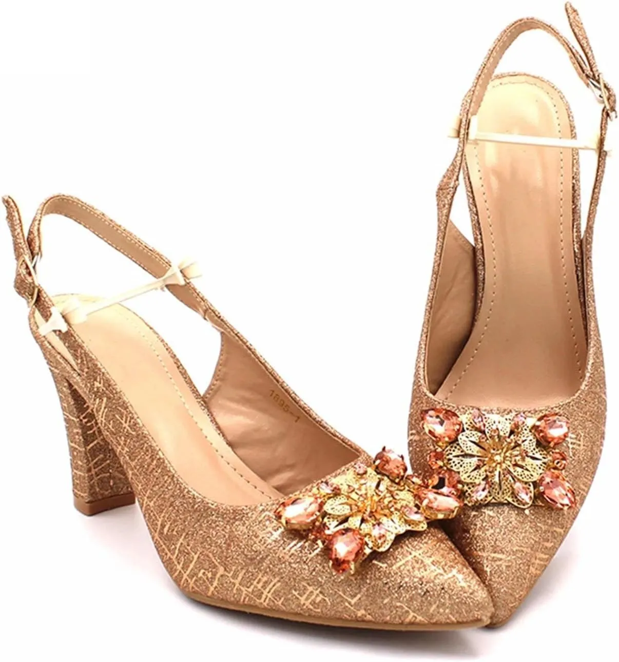 Women’s Elegant Crystal Embellished Wedding Shoes and Clutch Bag Set Luxury Heels for Formal Dinners and Receptions