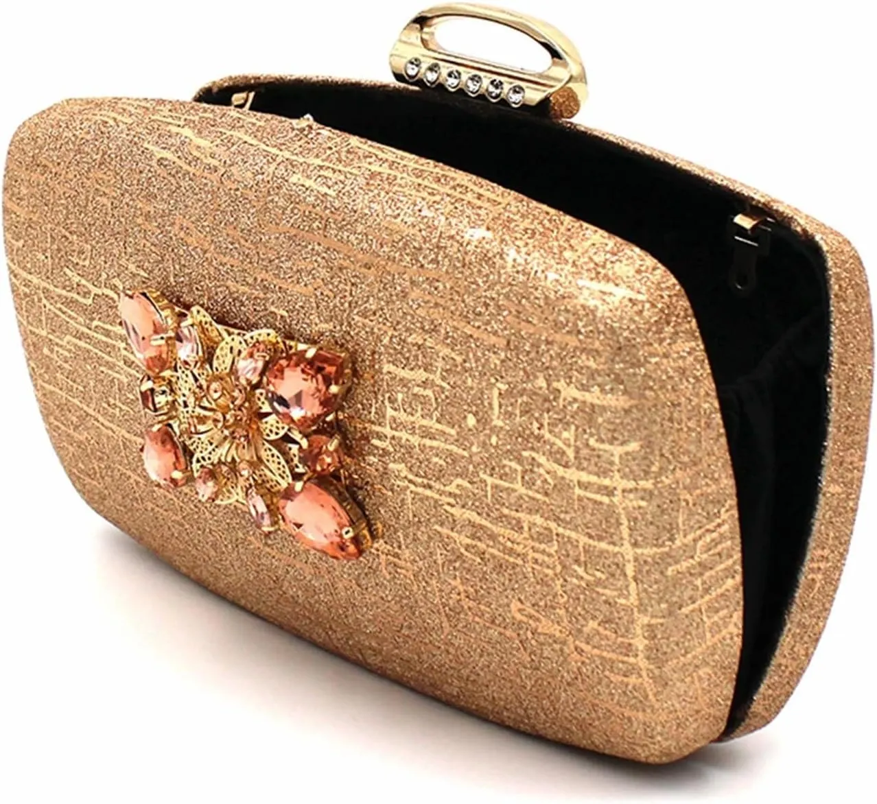 Women’s Elegant Crystal Embellished Wedding Shoes and Clutch Bag Set Luxury Heels for Formal Dinners and Receptions