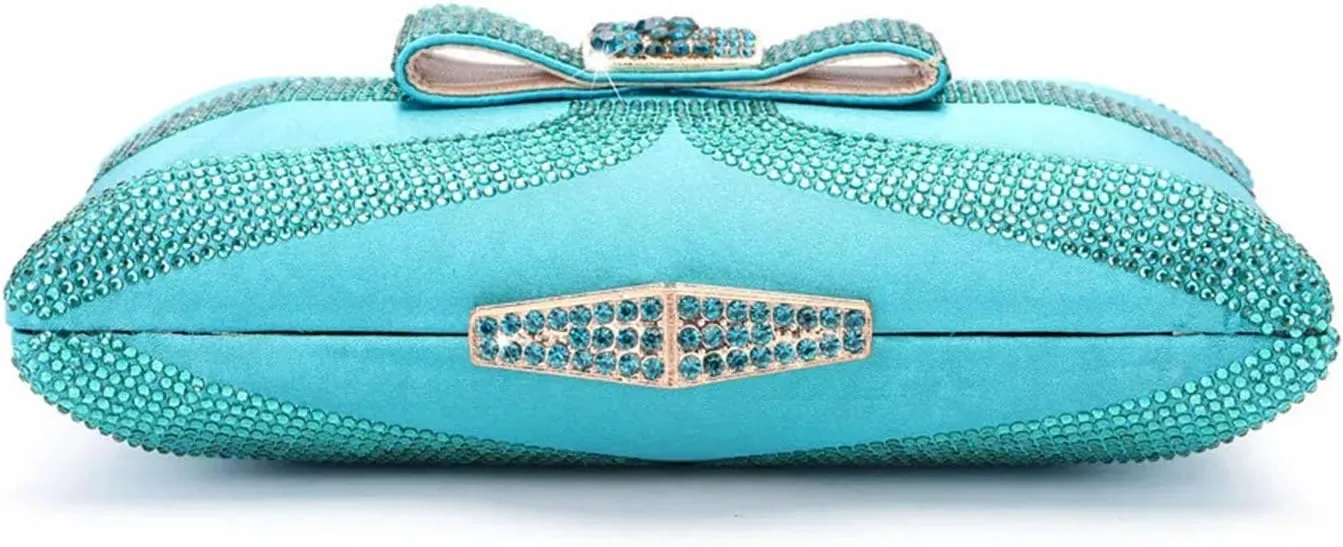 Womens Elegant Rhinestone Embellished Party Shoes and Matching Purse Set Comfortable High Heels for Special Occasions