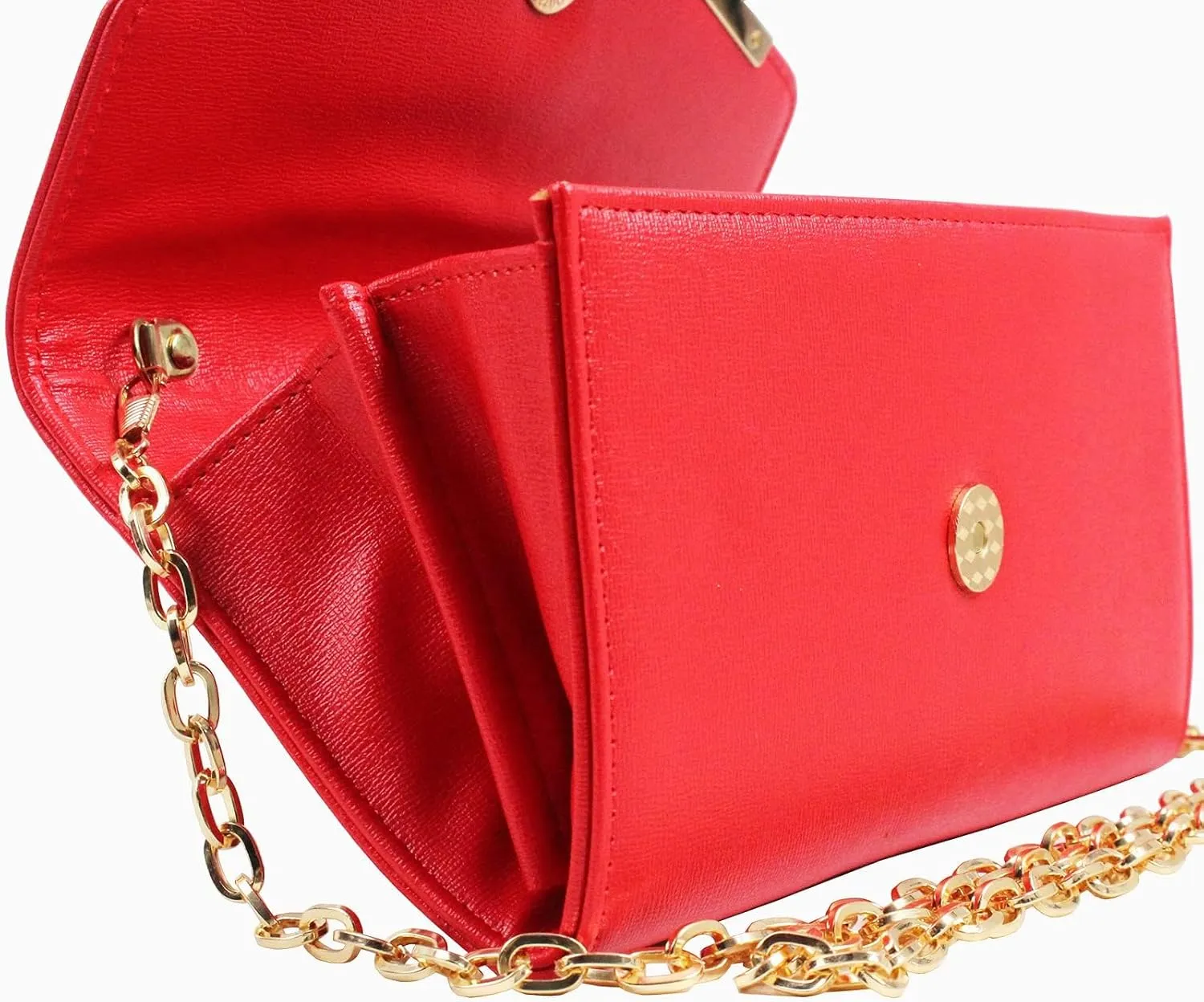 Women's Evening Bag ，Envelope Clutch Purse Handbag Detachable Chain Crossbody Bag for Women Wedding Party Shoulder Bag