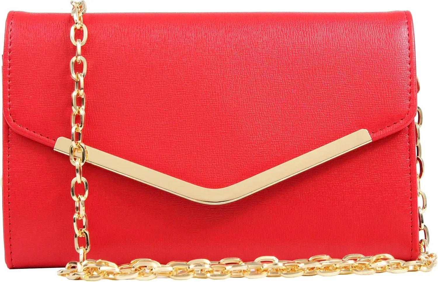 Women's Evening Bag ，Envelope Clutch Purse Handbag Detachable Chain Crossbody Bag for Women Wedding Party Shoulder Bag