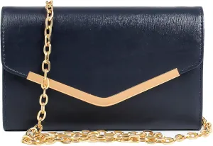 Women's Evening Bag ，Envelope Clutch Purse Handbag Detachable Chain Crossbody Bag for Women Wedding Party Shoulder Bag