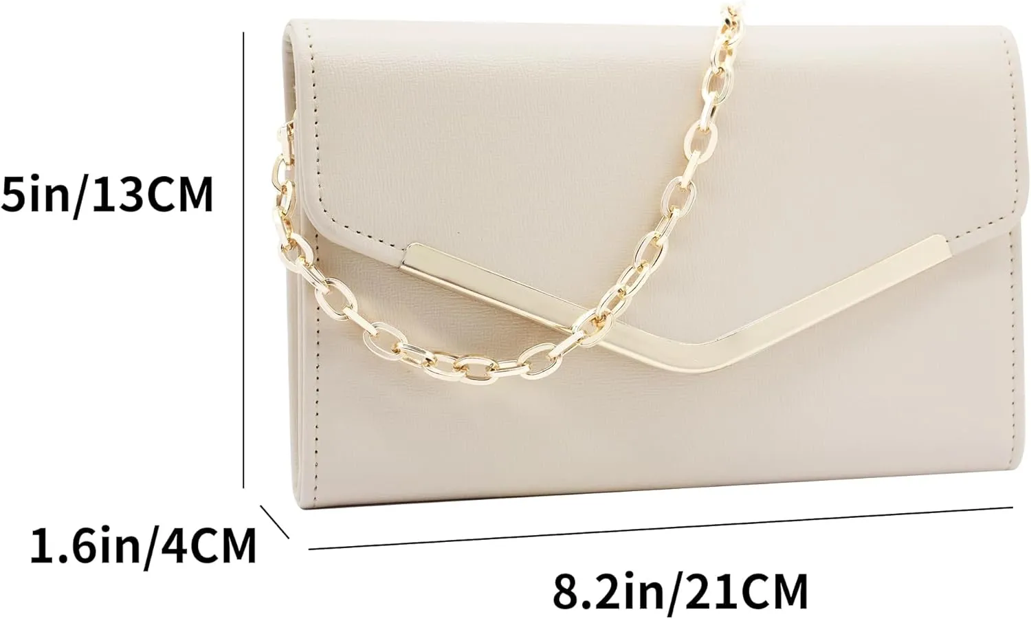 Women's Evening Bag ，Envelope Clutch Purse Handbag Detachable Chain Crossbody Bag for Women Wedding Party Shoulder Bag