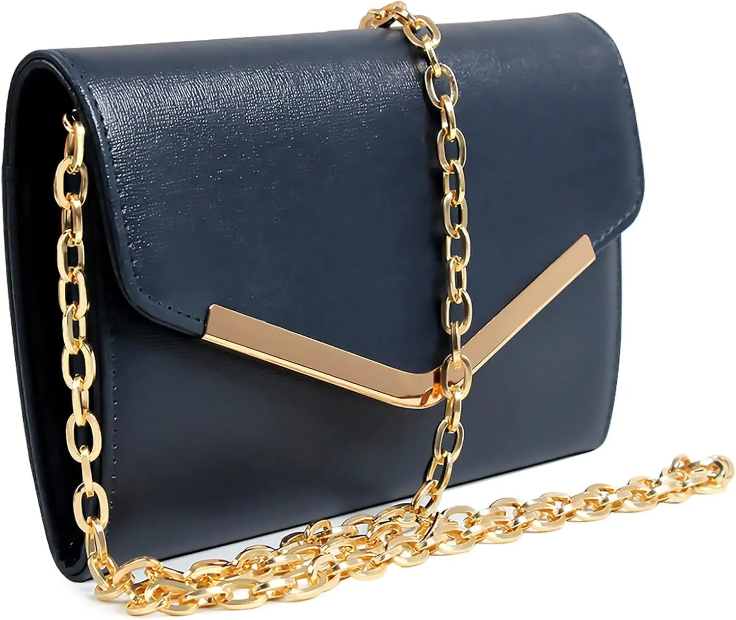 Women's Evening Bag ，Envelope Clutch Purse Handbag Detachable Chain Crossbody Bag for Women Wedding Party Shoulder Bag