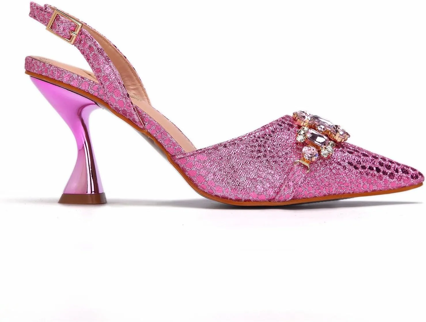 Womens Italian Style Crystal Embellished Evening Shoes and Bag Set Luxury High Heels for Formal Dinners and