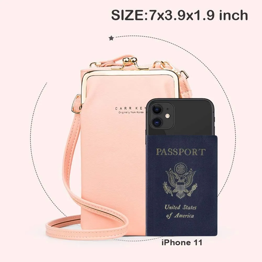 Womens Small Crossbody Bag Cellphone Purse Wallet Card Clutch Travel Pocket