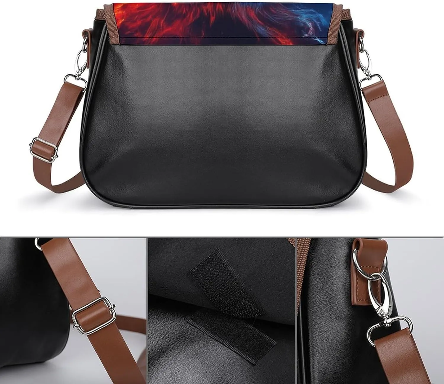 Womens Small Crossbody Purse with Adjustable Strap, Pu Leather Shoulder Bags for Travel Work