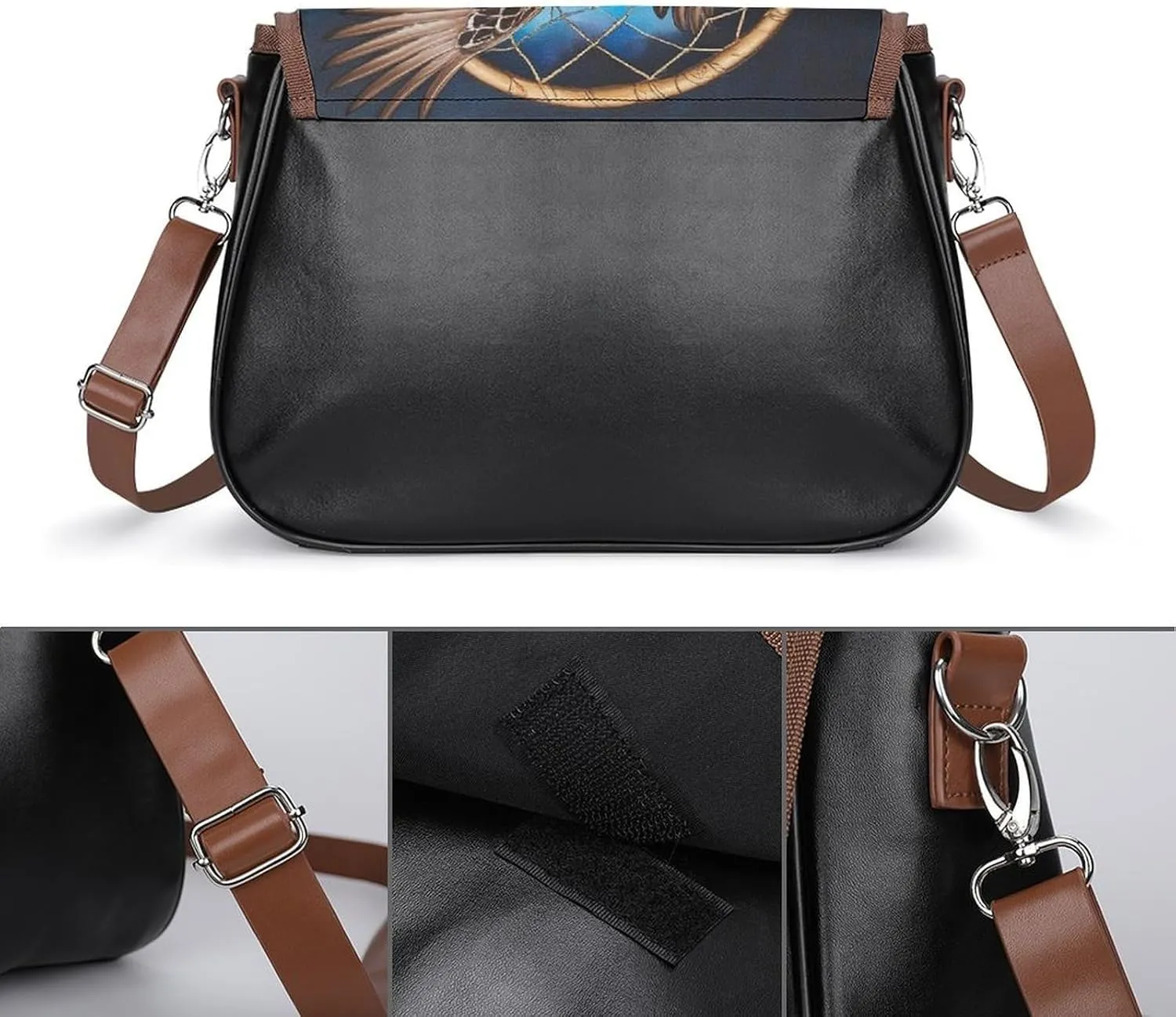 Womens Small Crossbody Purse with Adjustable Strap, Pu Leather Shoulder Bags for Travel Work