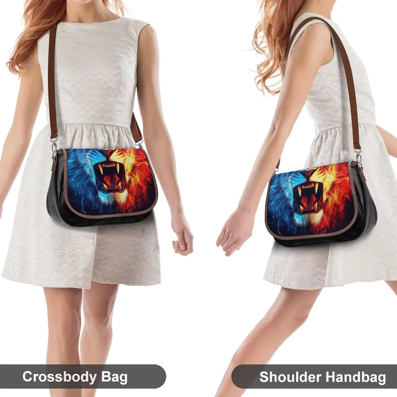 Womens Small Crossbody Purse with Adjustable Strap, Pu Leather Shoulder Bags for Travel Work