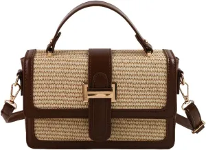 Women’s Trendy Straw Shoulder Bag Straw Crossbody Bags For Women Summer Clutch Purse Straw Beach Purses Vacation 2025