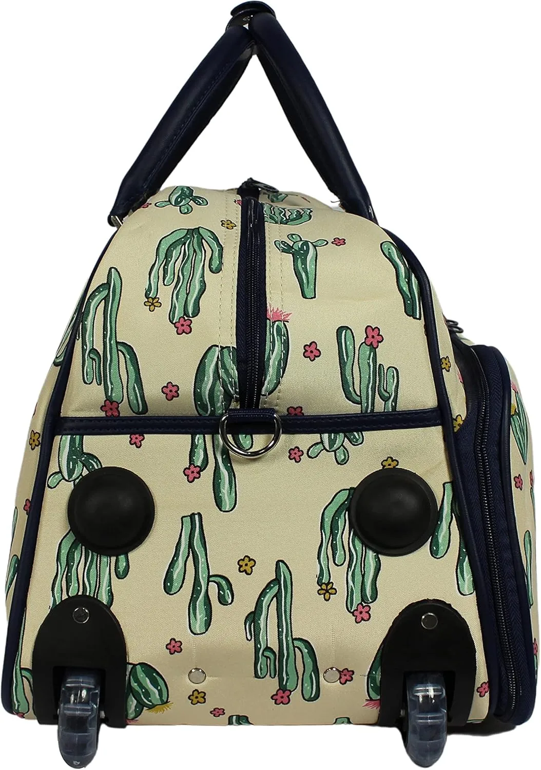 World Traveler Floral Prints 21-inch Carry-on Rolling Duffel Bag