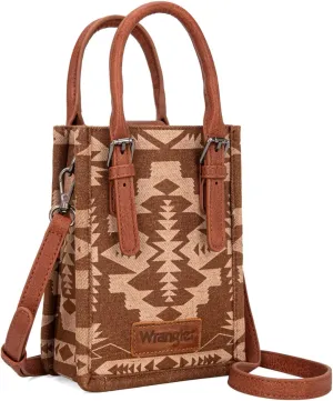 Wrangler Crossbody Bag for Women Top Handle Small Handbag and Aztec Tote Purse
