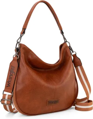 Wrangler Hobo Bags Large Crossbody Bag for Women Shoulder Purse Handbags with Adjustable Strap