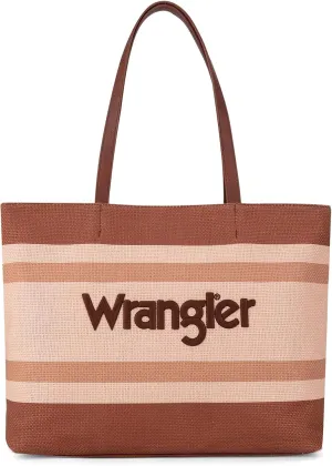 Wrangler Large Tote Bag for Women Shoulder Purse Bag with Zipper