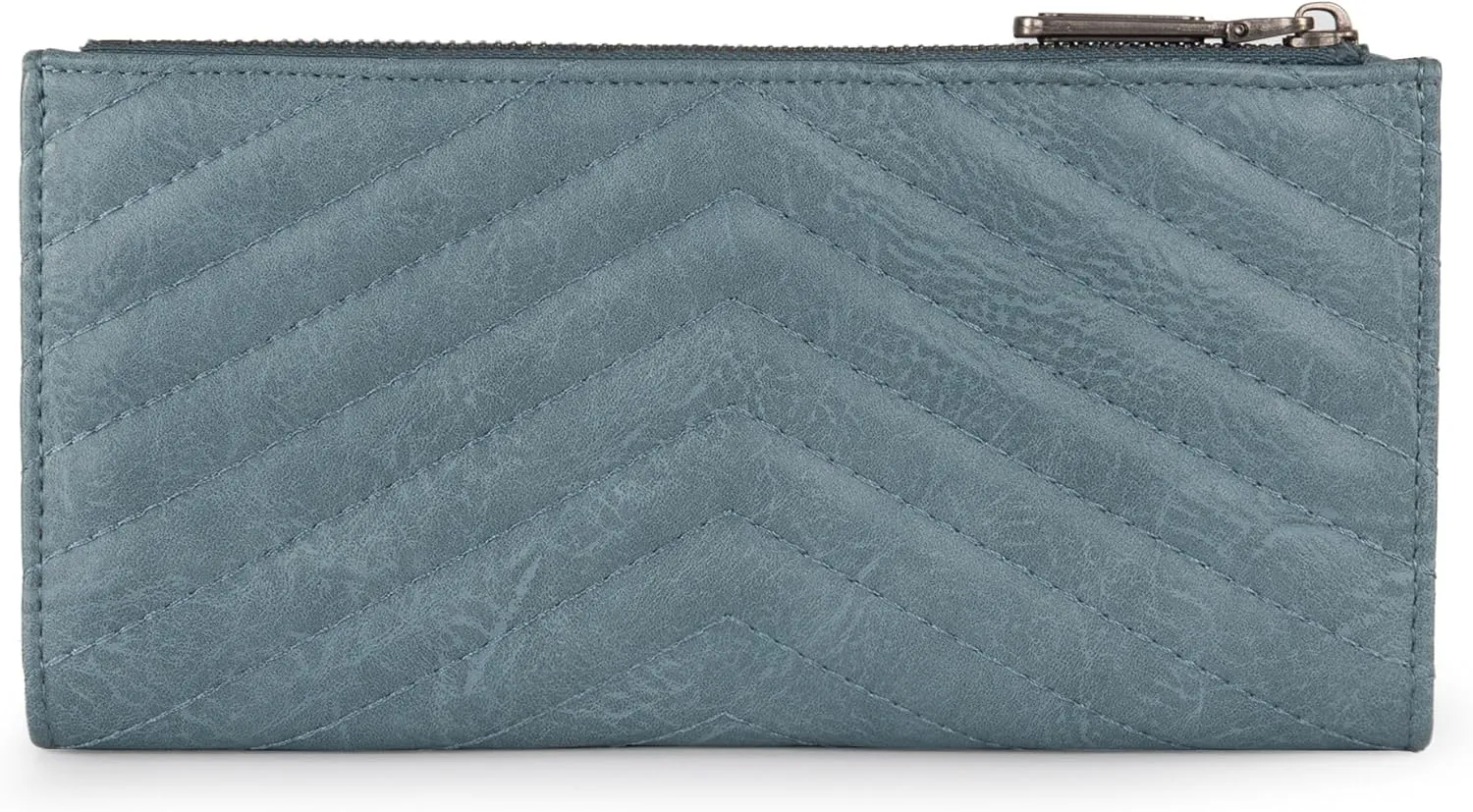 Wrangler Minimalist Wallet for Women Credit Card Wallet Ladies Travel Wallets Monederos de Mujer Card Cases & Money Organizers with Smooth Zippers for Women Men Demin