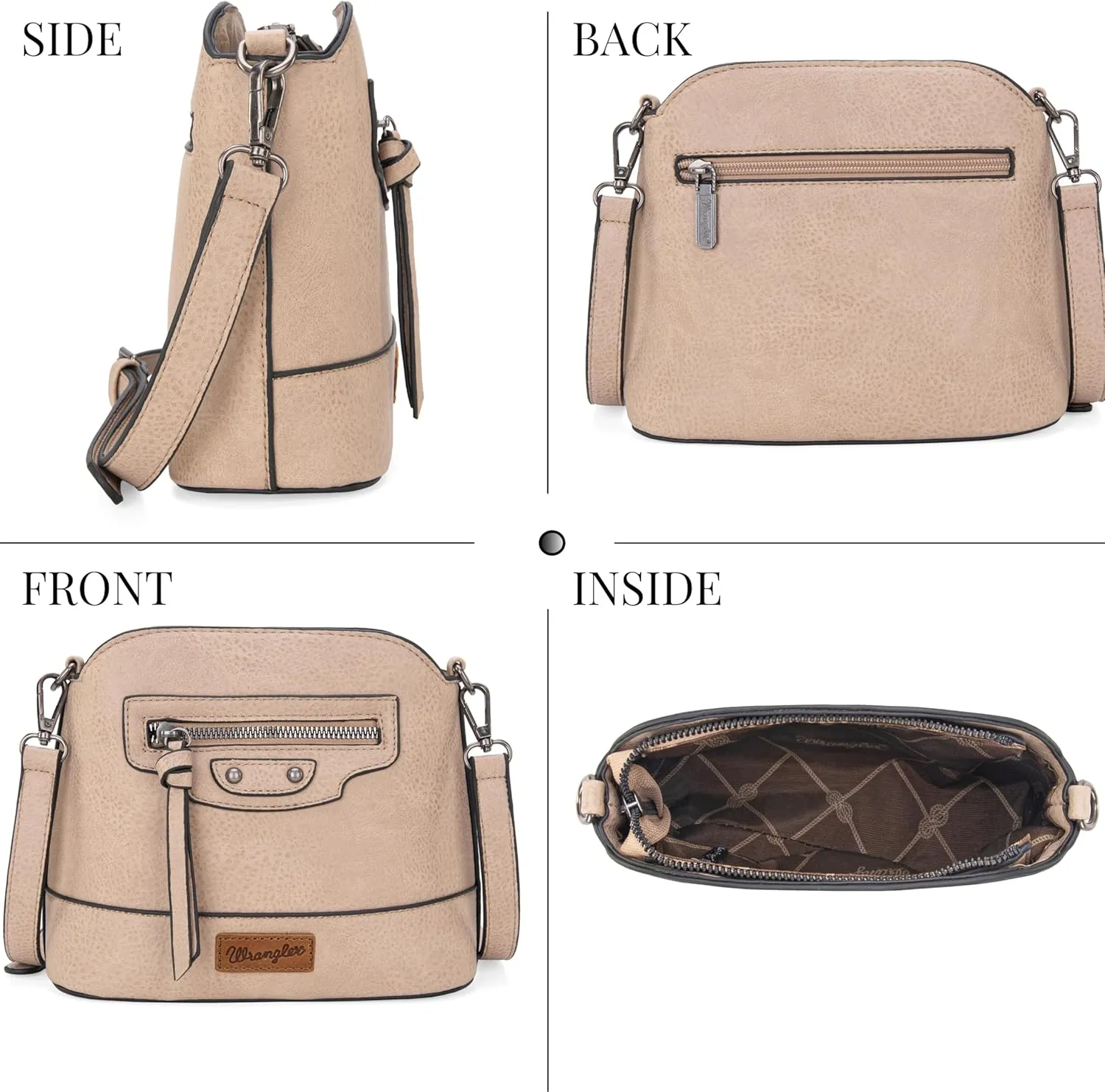 Wrangler Small Crossbody Bags for Women Shoulder Cute Purses and Handbags with Adjustable Strap