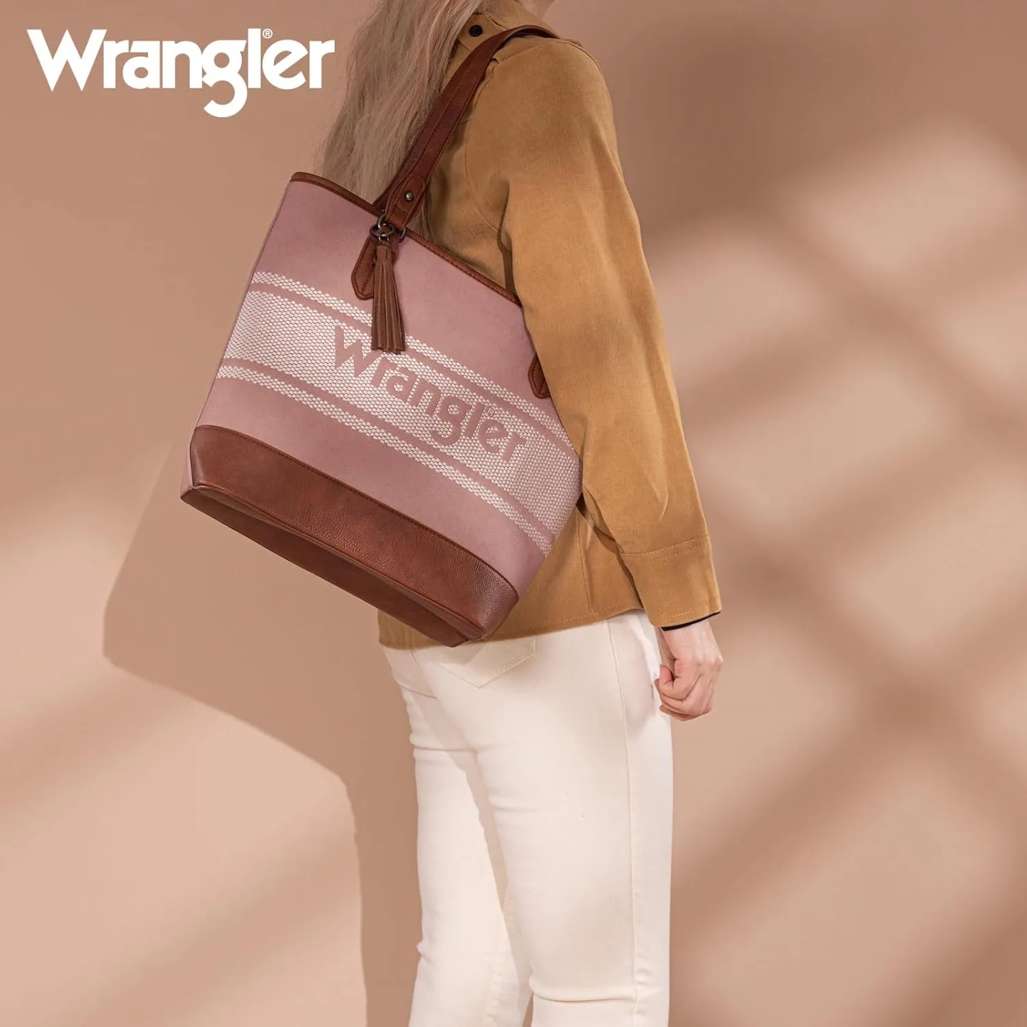 Wrangler Tote Bags for Women Large Causal Shoulder Purse for Daily Use