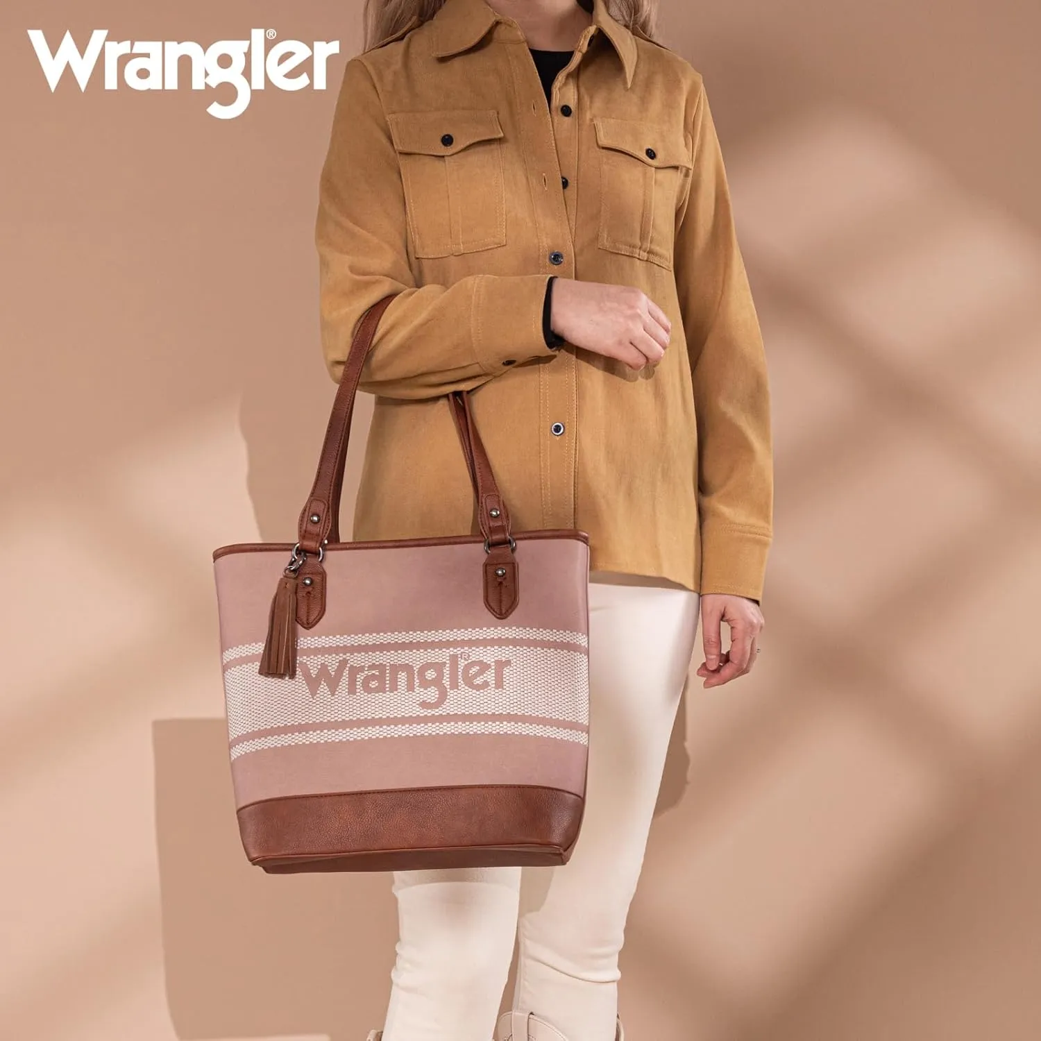 Wrangler Tote Bags for Women Large Causal Shoulder Purse for Daily Use