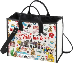 WZMPA Las Vegas Travel Cosmetic Bag Las Vegas Trip Gifts Take Me To Las Vegas Casino Makeup Zipper Pouch Bag Las Vegas City Merchandise (To Las Vegas-TB)