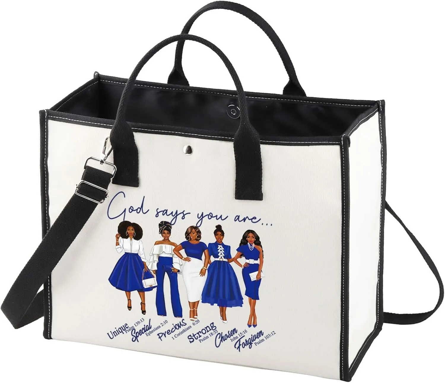 WZMPA Sorority Zeta Cosmetic Makeup Bag Finer Women Gift God Says You Are Sorority Makeup Zipper Pouch Bag Zeta Paraphernalia (God Says Zeta-TB)
