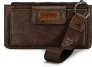 X Wrangler Minimalist Wallet Women Card Cases & Money Organizers Wristlet with Wallet Large Clutch with Coin Purse Smooth Zipper and Rfid Lining