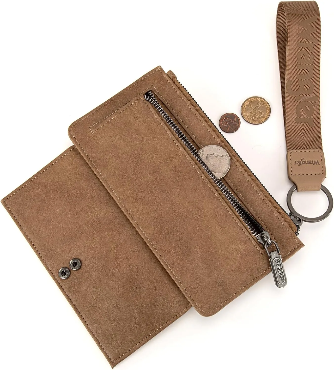 X Wrangler Wallet for Women Ladies Female Card Cases & Money Organizers Wristlet with Wallet Large Clutch with Coin Purse Smooth Zipper and Rfid Lining