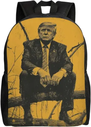Xerial Trump Tree Backpack Waterproof Anti Theft Durable Light Laptop Bag Backpacks For Women Men Travel Gym Backpack