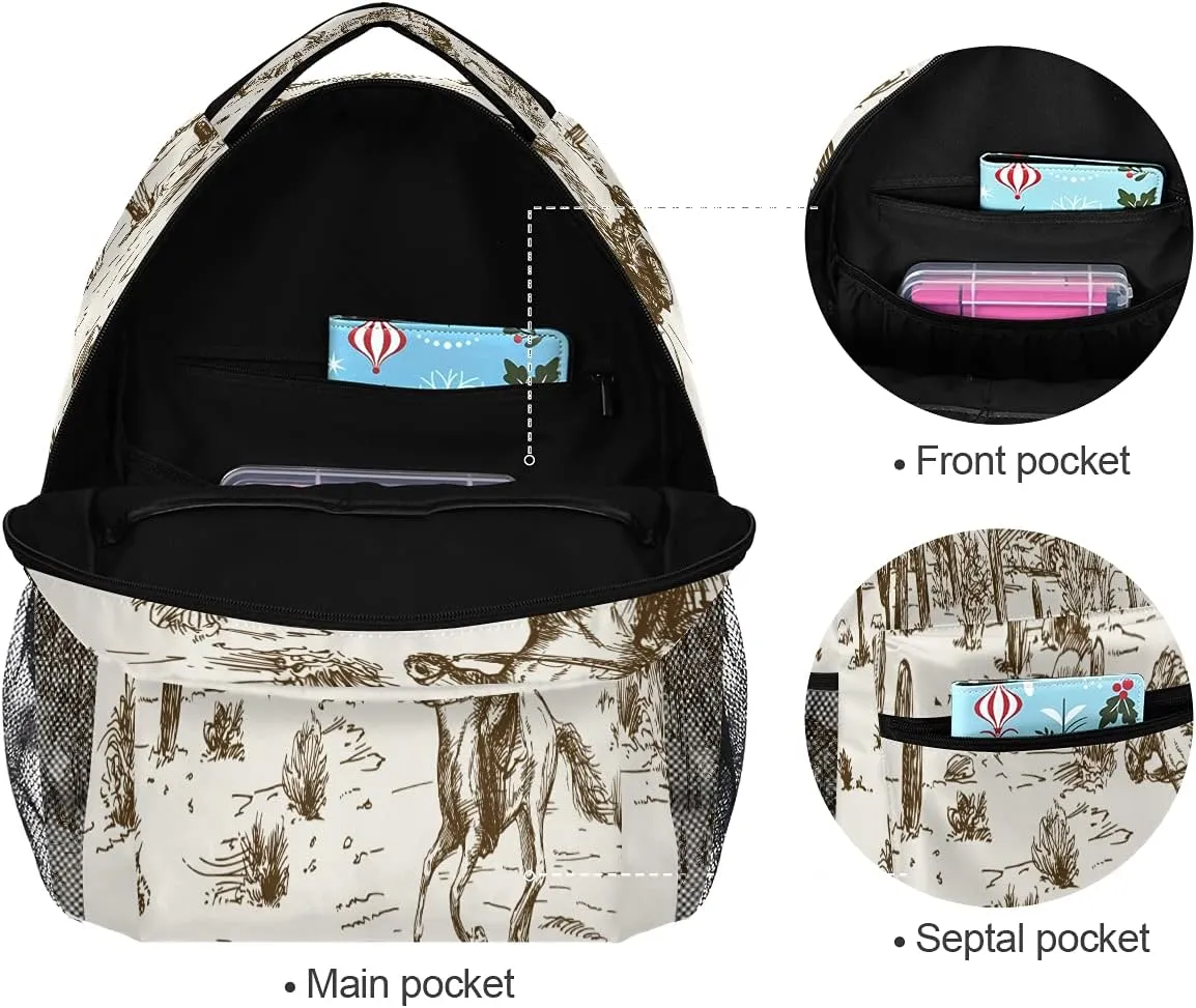 xigua Blue Butterfly Backpacks Waterproof Laptop Casual Daypack Tablet Travel Backpack School Bag with Multiple Pockets