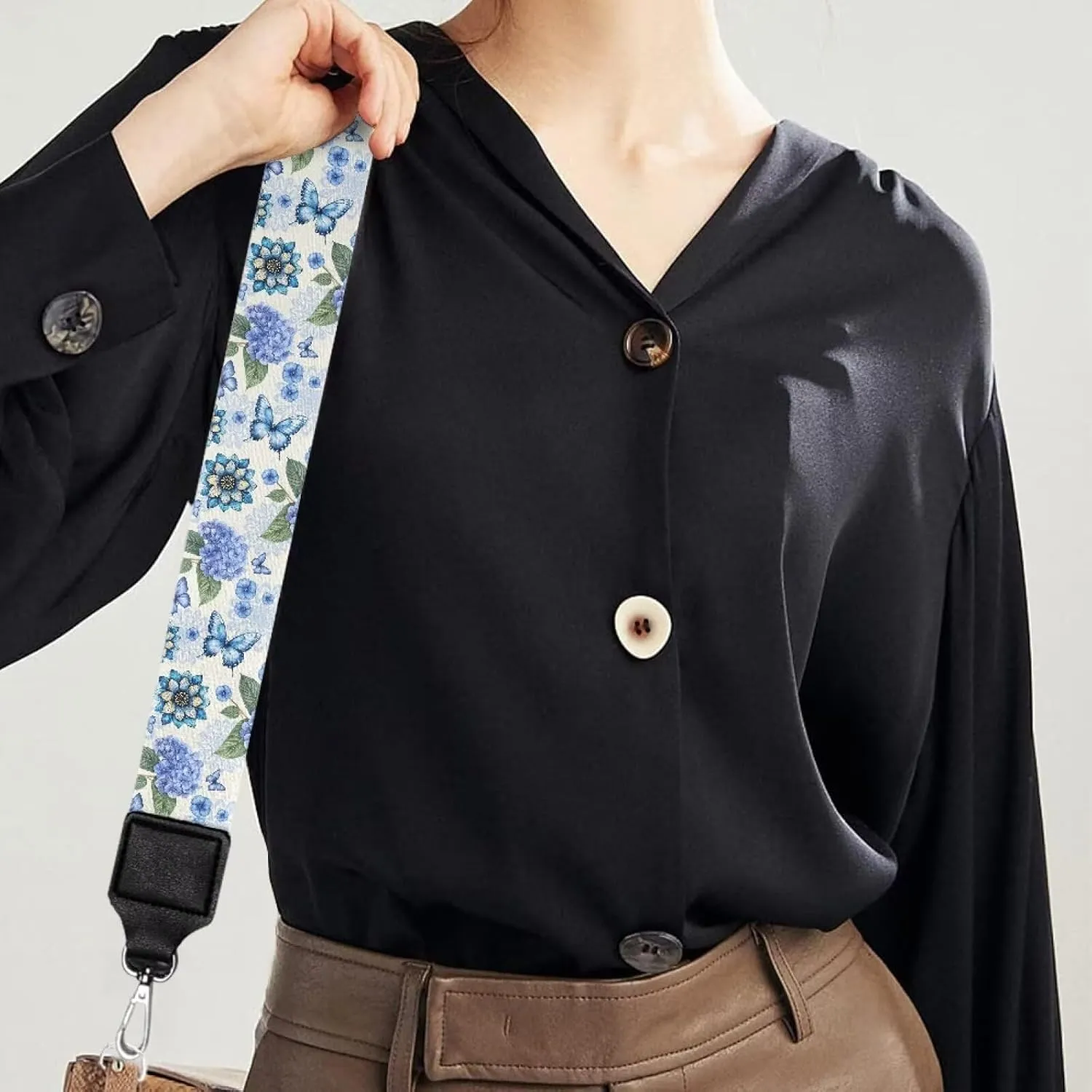 Xoenoiee Print Purse Strap Replacement Crossbody for Women Men Adjustable Wide Strap for Purses Shoulder Canvas Bag