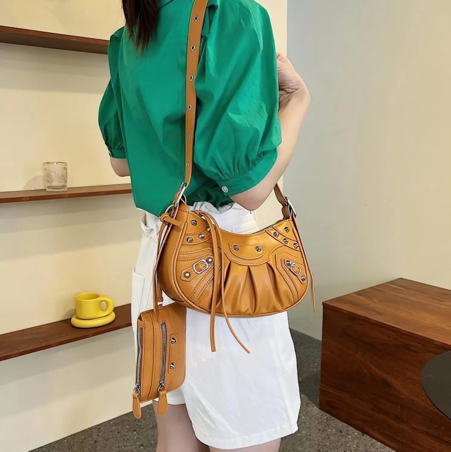 Y2k Purse Crossbody Bags for Women Trendy Y2k Bag Adjustable Strap Shoulder Bag for Women Sling Bags for Women