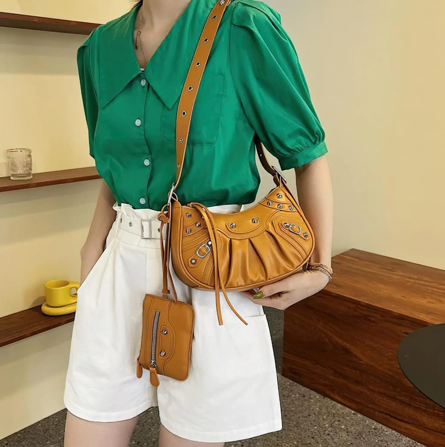 Y2k Purse Crossbody Bags for Women Trendy Y2k Bag Adjustable Strap Shoulder Bag for Women Sling Bags for Women
