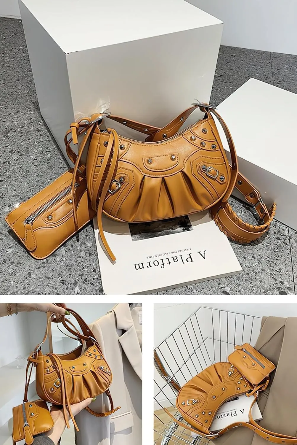 Y2k Purse Crossbody Bags for Women Trendy Y2k Bag Adjustable Strap Shoulder Bag for Women Sling Bags for Women
