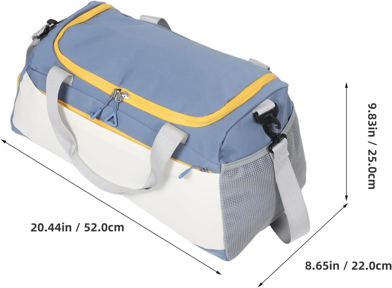 Yardwe Travel Duffel Bag with Compartments Lightweight Gym Tote for Women Ample Storage for Fitness Gear for Yoga and Trips Stylish Sports Bag
