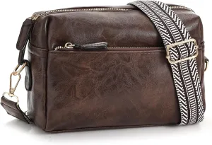 YDSIII Small Crossbody Bags for Women, Trendy Vegan Leather Cross Body Bags for Womens with Adjustable Wide Guitar Strap