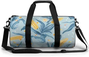 Yellow Corn Cobs Gym Bag Lightweight Duffel Bag Workout Bag Overnight Backpack Travel Bags for Men Women