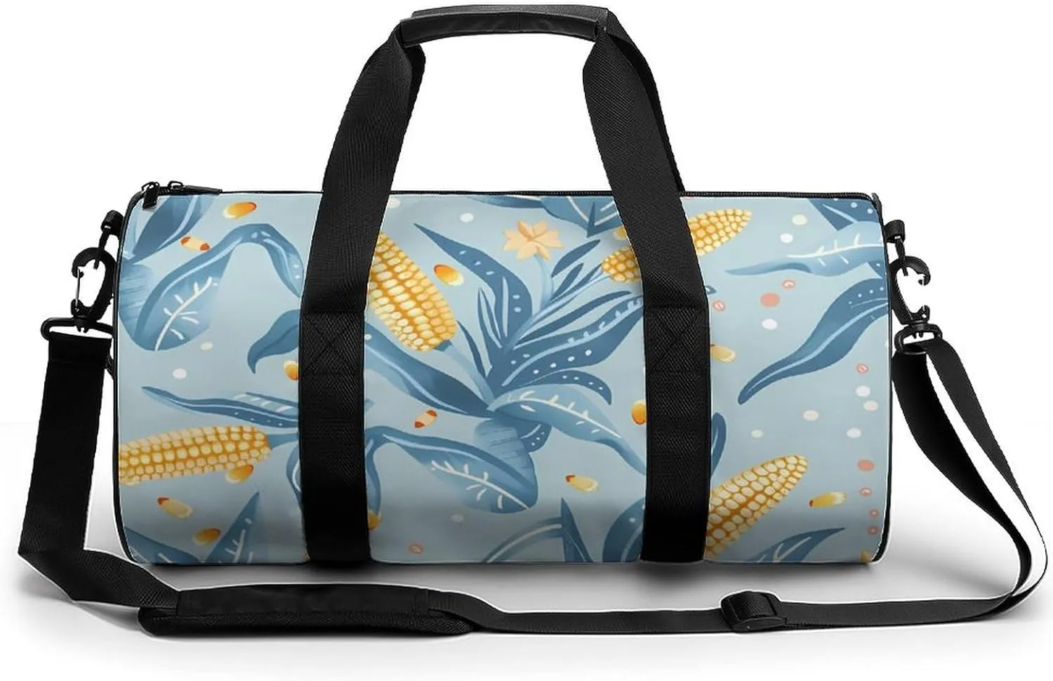 Yellow Corn Cobs Gym Bag Lightweight Duffel Bag Workout Bag Overnight Backpack Travel Bags for Men Women